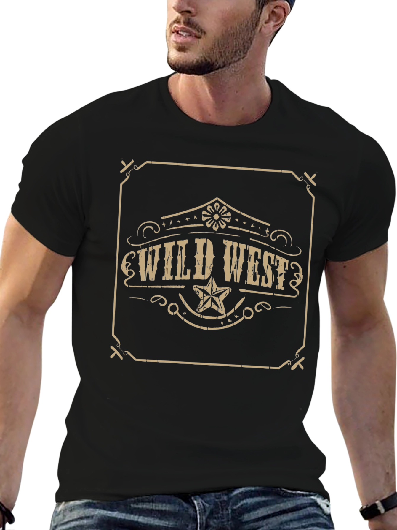 Wild West Graphic Tee - Black