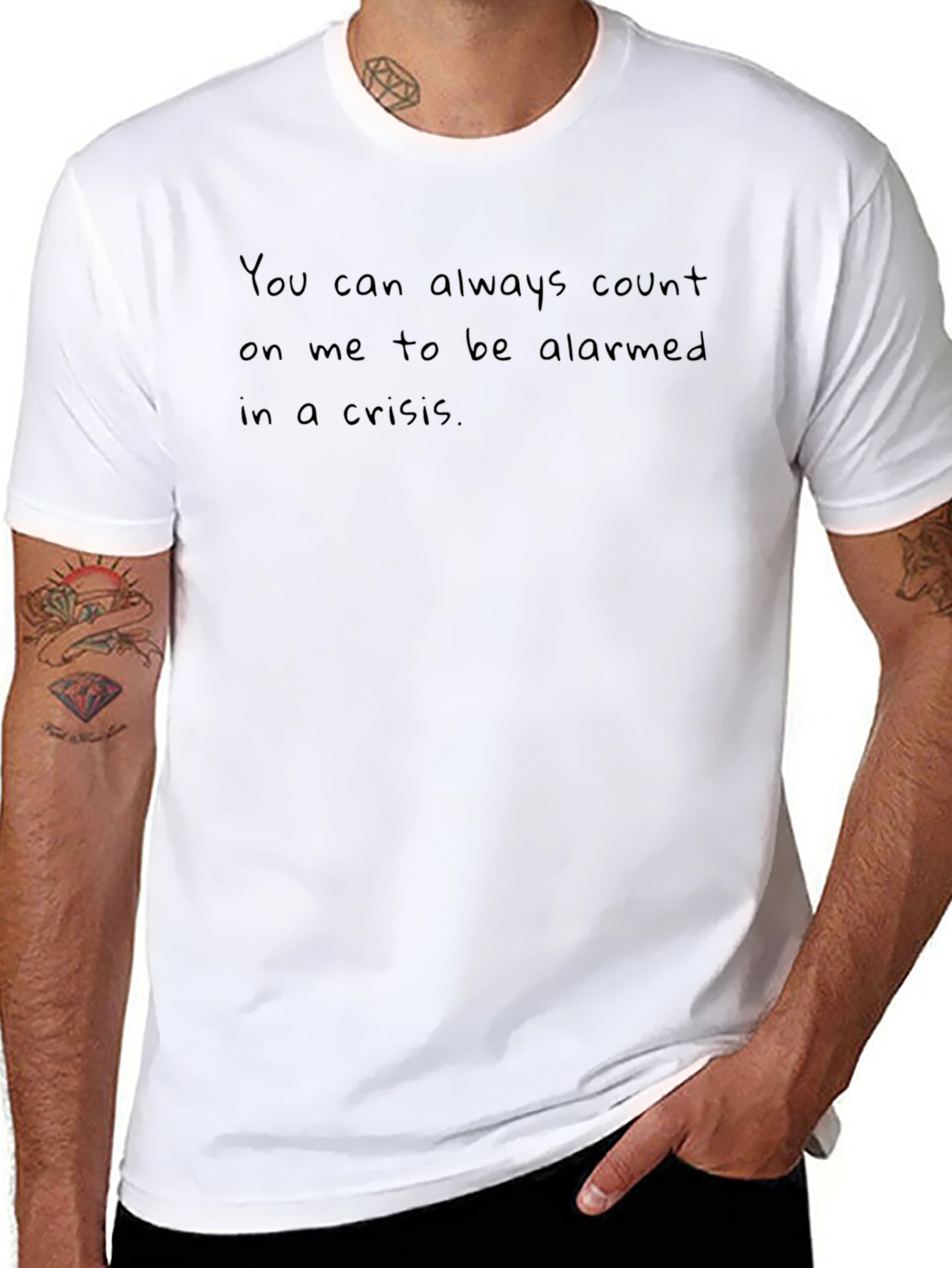 Alarmed in a Crisis Black T-Shirt