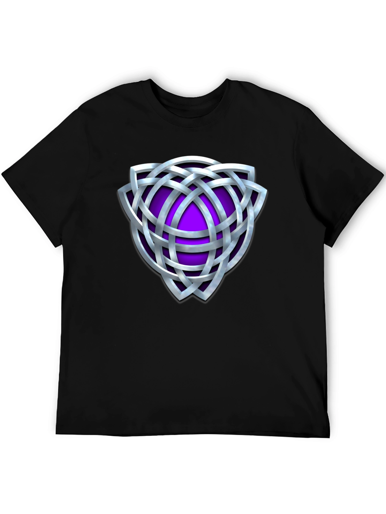 Celtic Knot Purple Shield Graphic T-Shirt