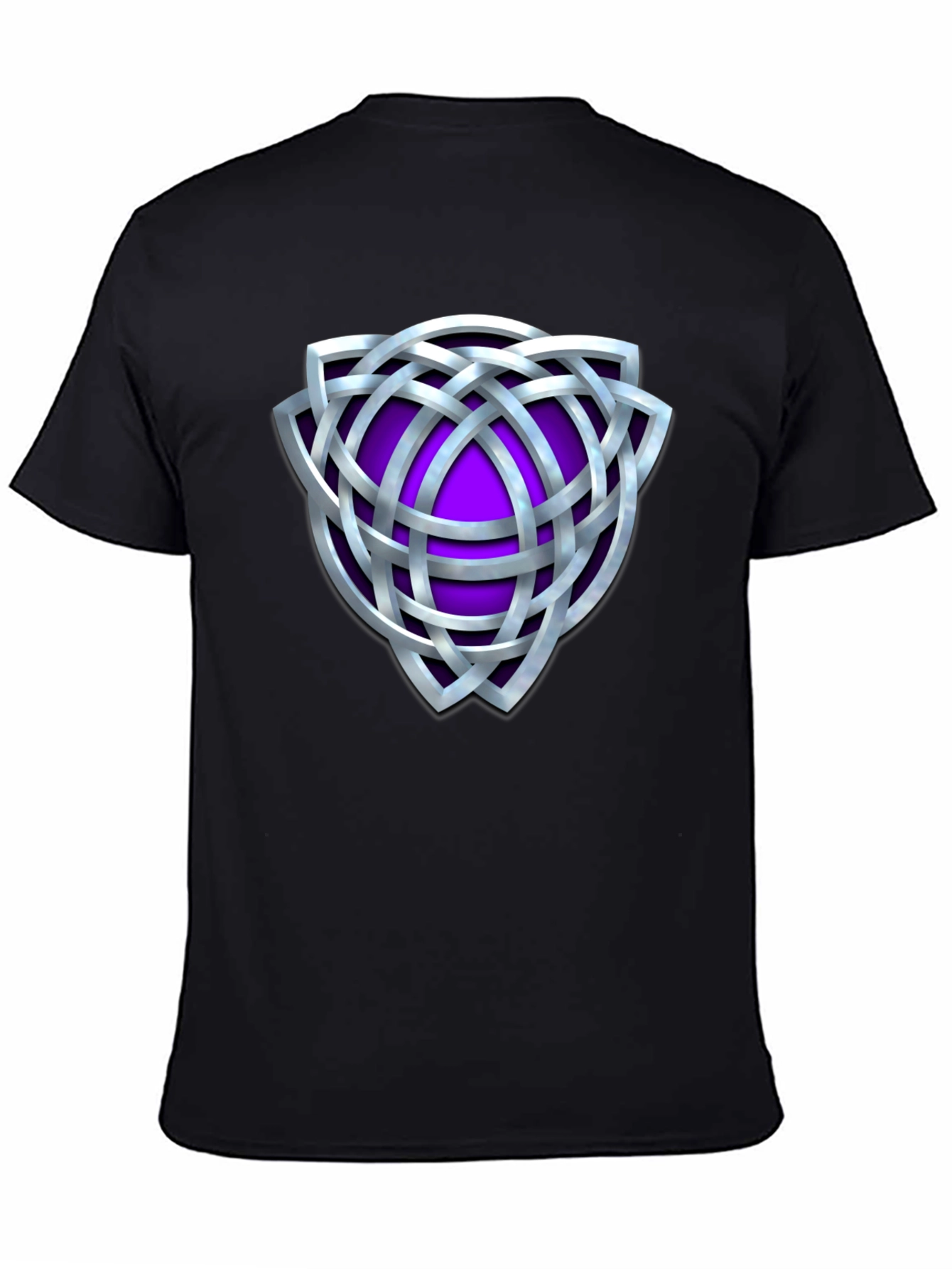 Celtic Knot Purple Shield Graphic T-Shirt