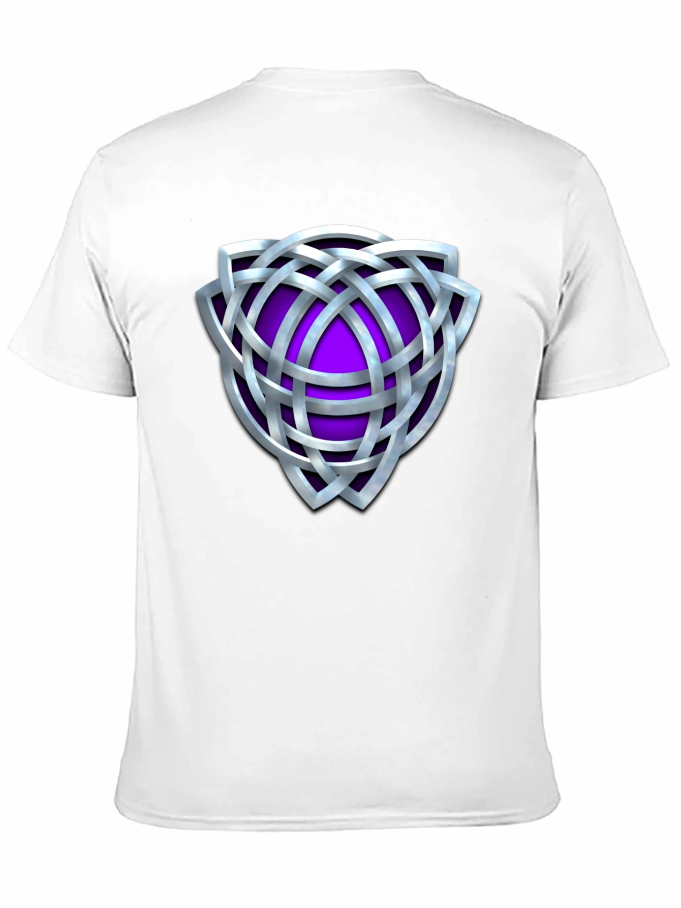 Celtic Knot Purple Shield Graphic T-Shirt