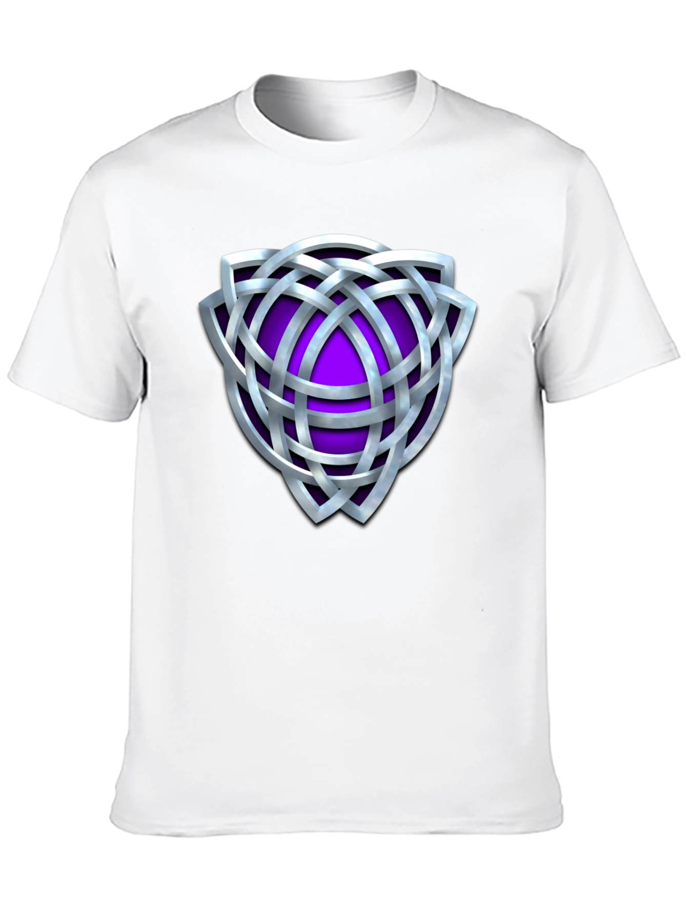Celtic Knot Purple Shield Graphic T-Shirt