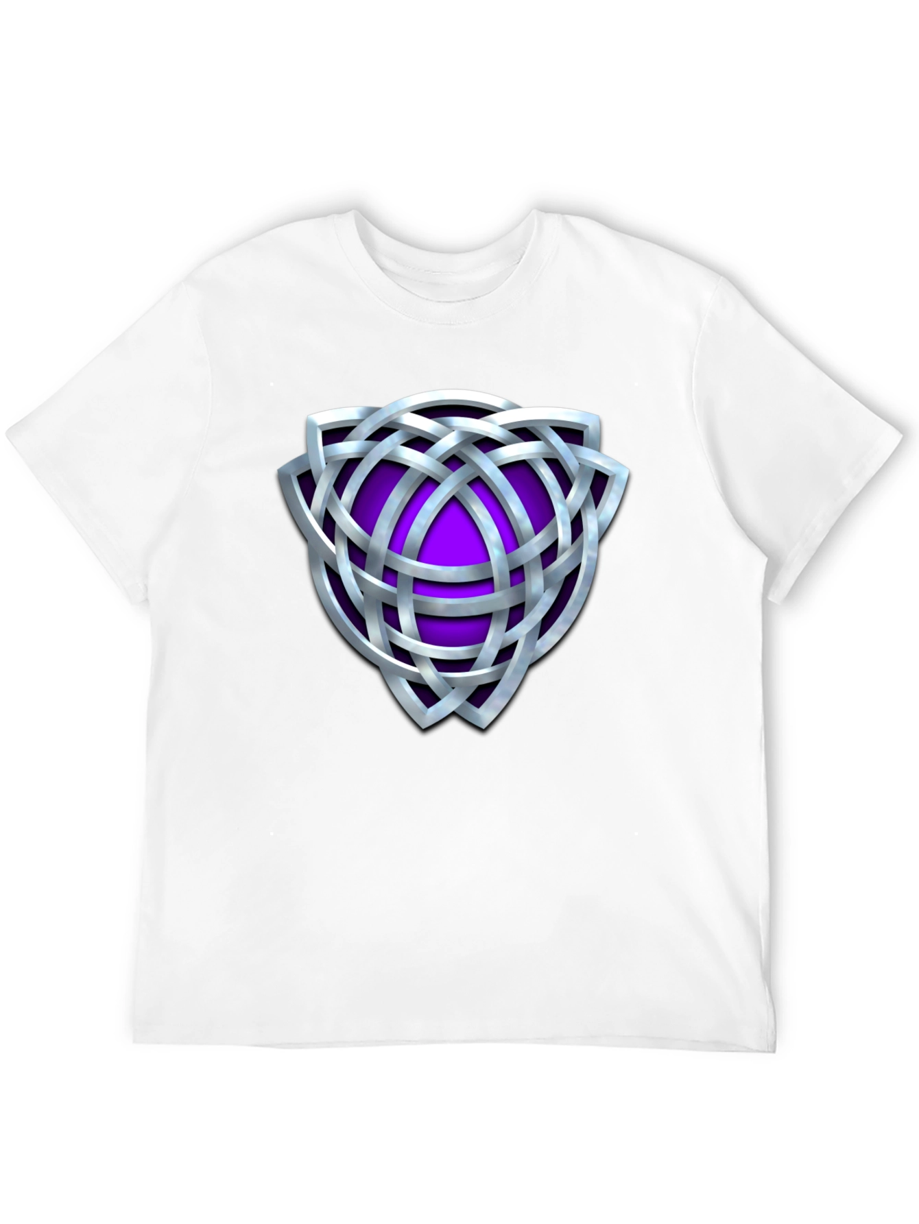 Celtic Knot Purple Shield Graphic T-Shirt