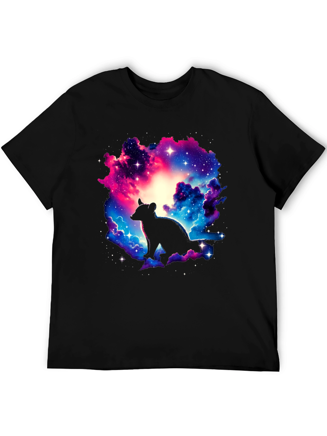 Galaxy Hyena Graphic T-Shirt