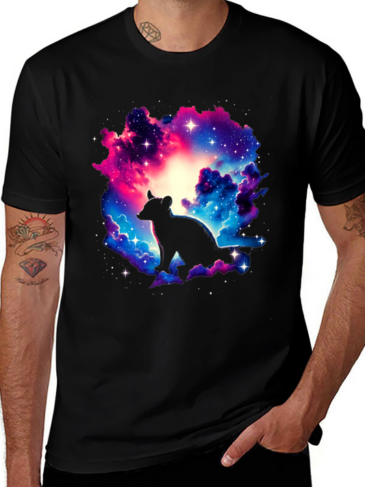 Galaxy Hyena Graphic T-Shirt