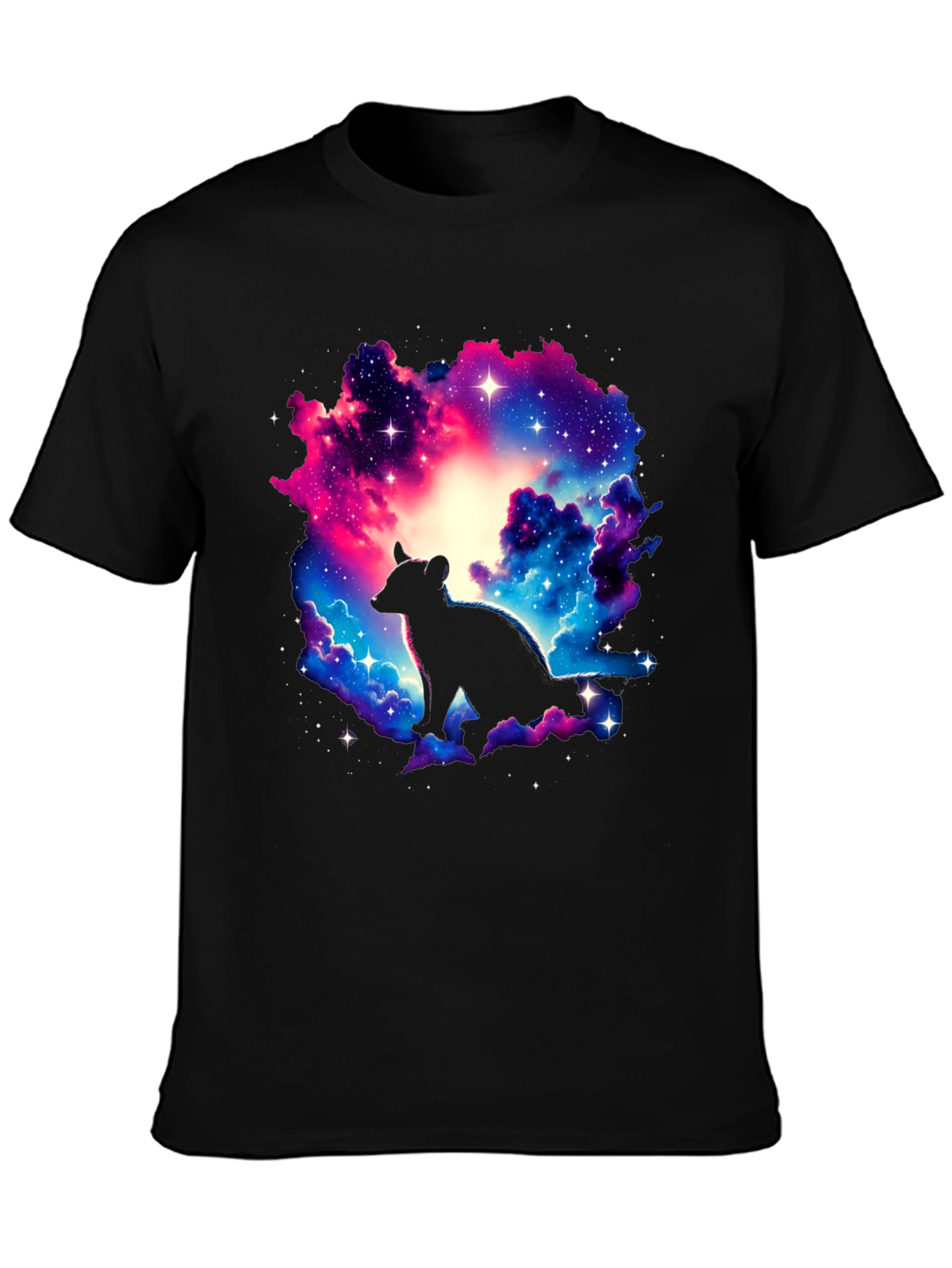 Galaxy Hyena Graphic T-Shirt