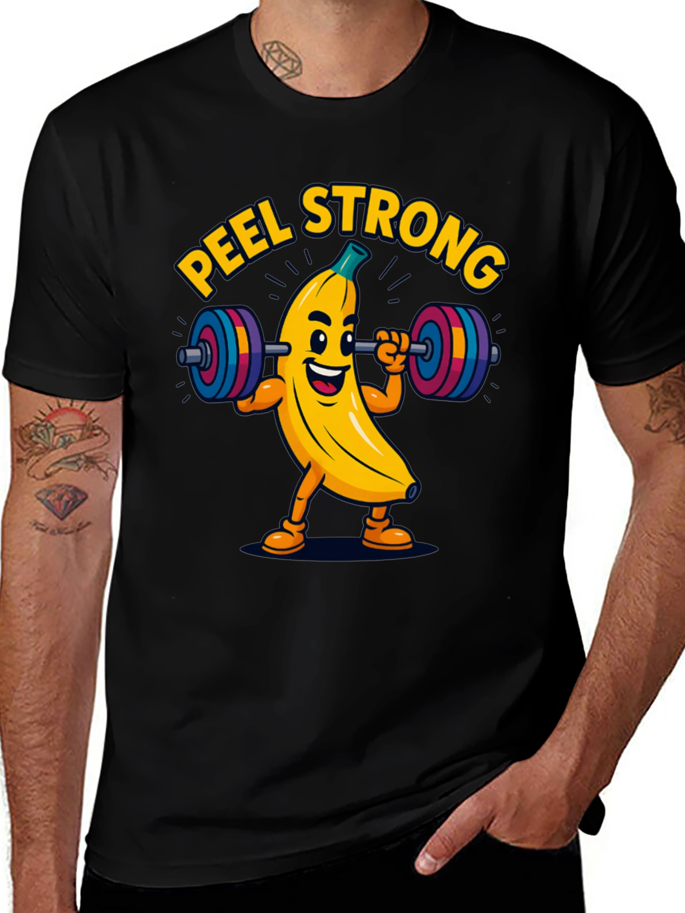 Peel Strong Banana Gym T-Shirt