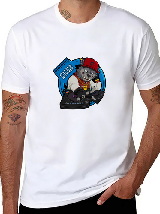 DJ Wolf T-Shirt - Canine Records Graphic Tee