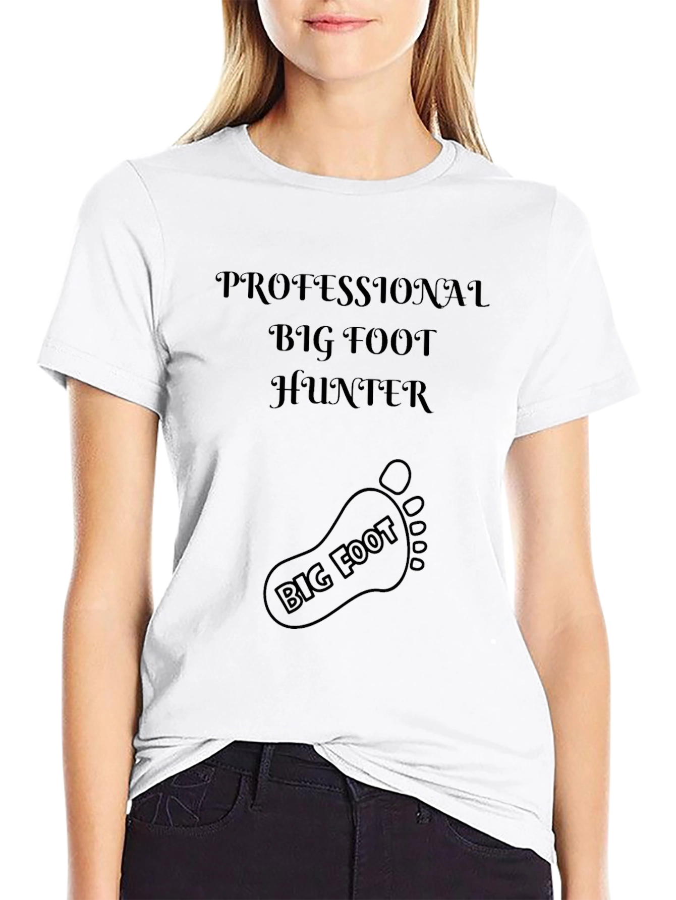 Professional Big Foot Hunter Graphic T-Shirt