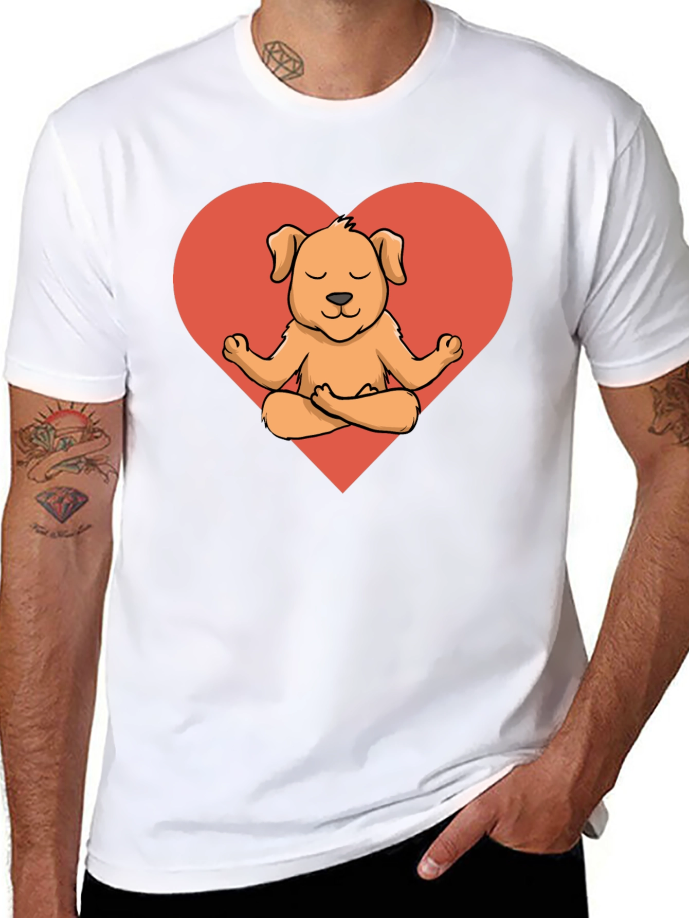 Meditating Dog T-Shirt - Cute Canine Yoga Tee