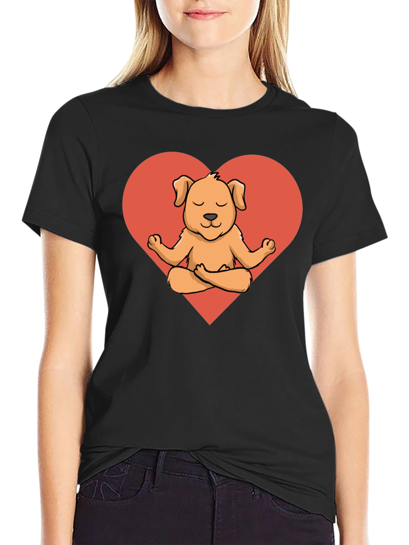 Meditating Dog T-Shirt - Cute Canine Yoga Tee