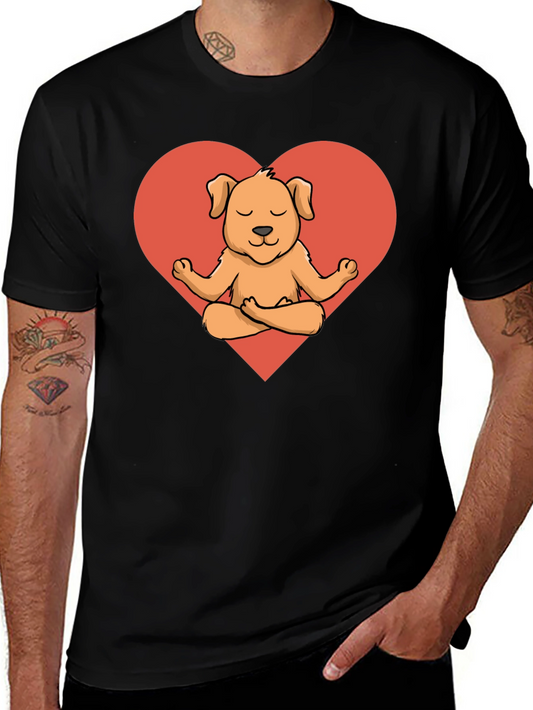 Meditating Dog T-Shirt - Cute Canine Yoga Tee