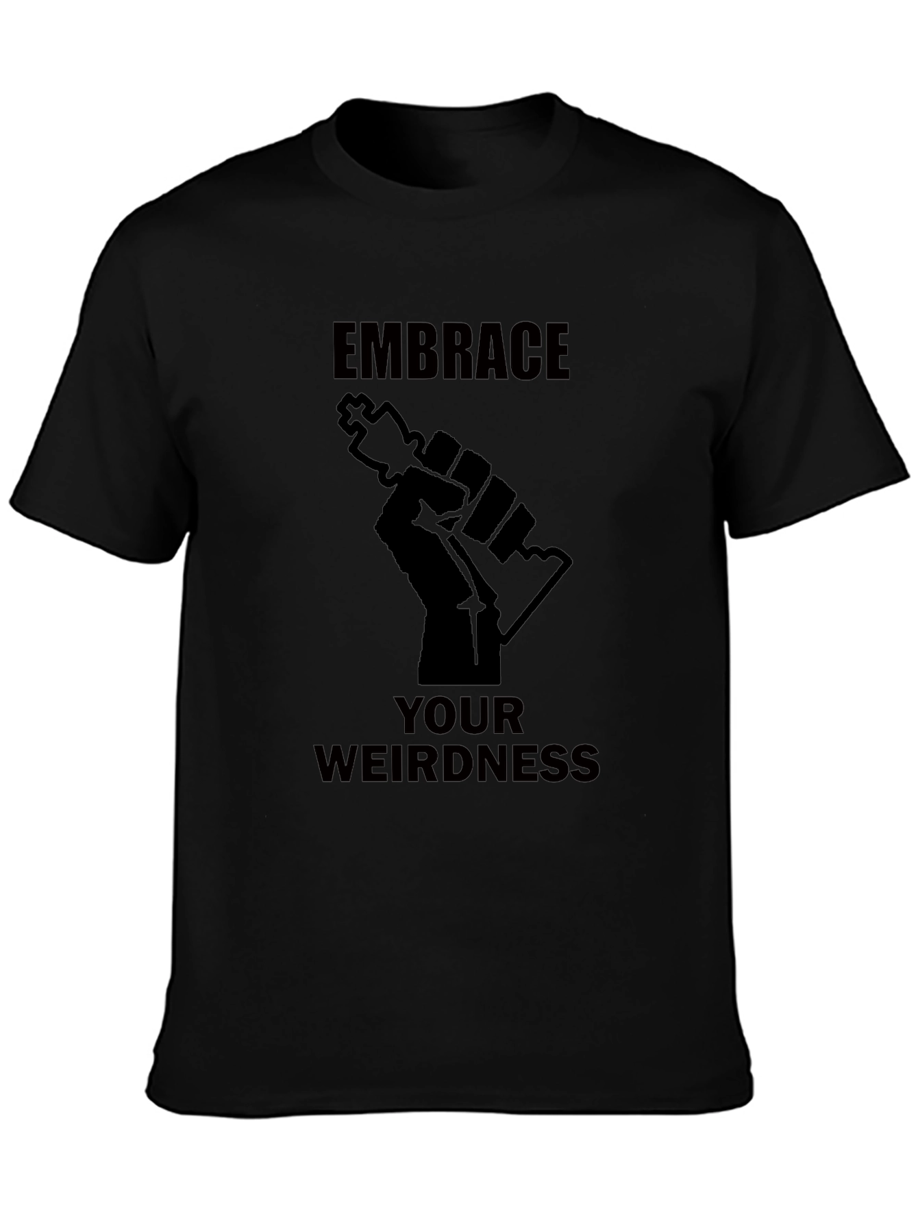 Embrace Your Weirdness Graphic Tee - Black