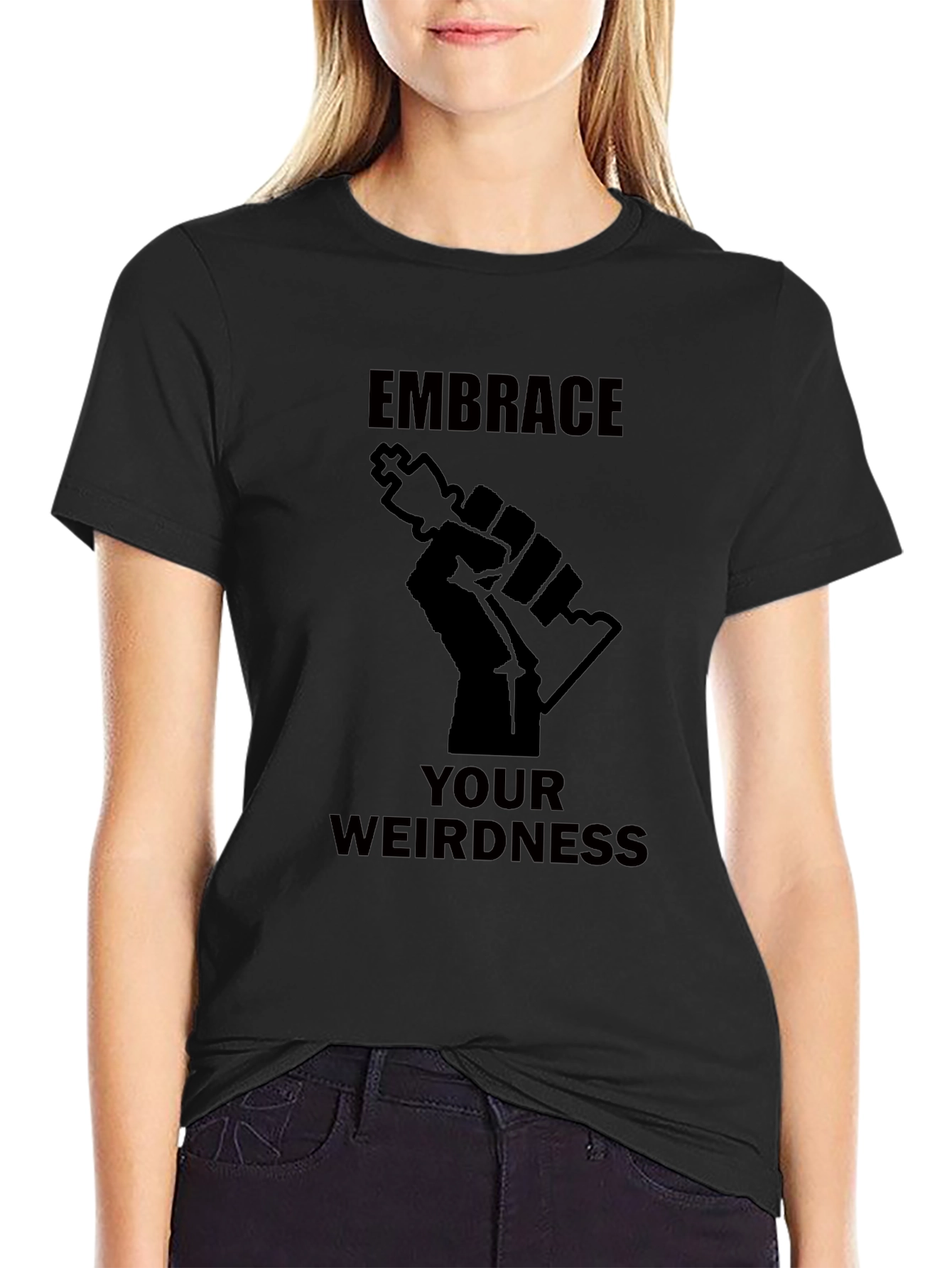 Embrace Your Weirdness Graphic Tee - Black