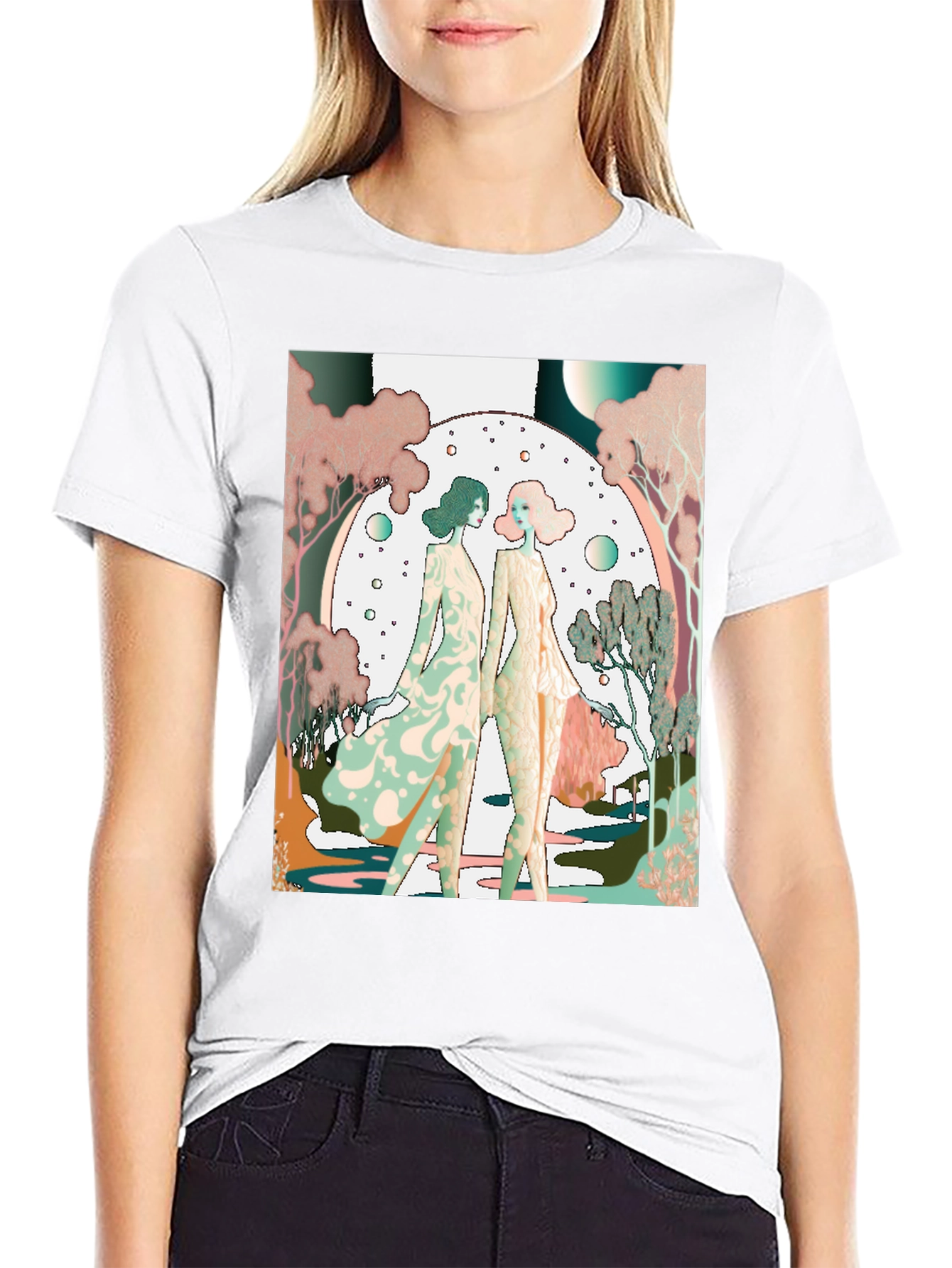 Art Nouveau Womens T-Shirt