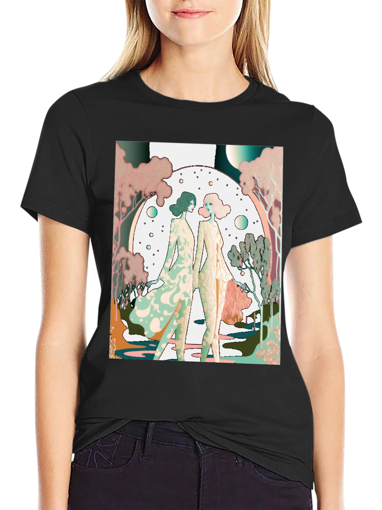 Art Nouveau Womens T-Shirt