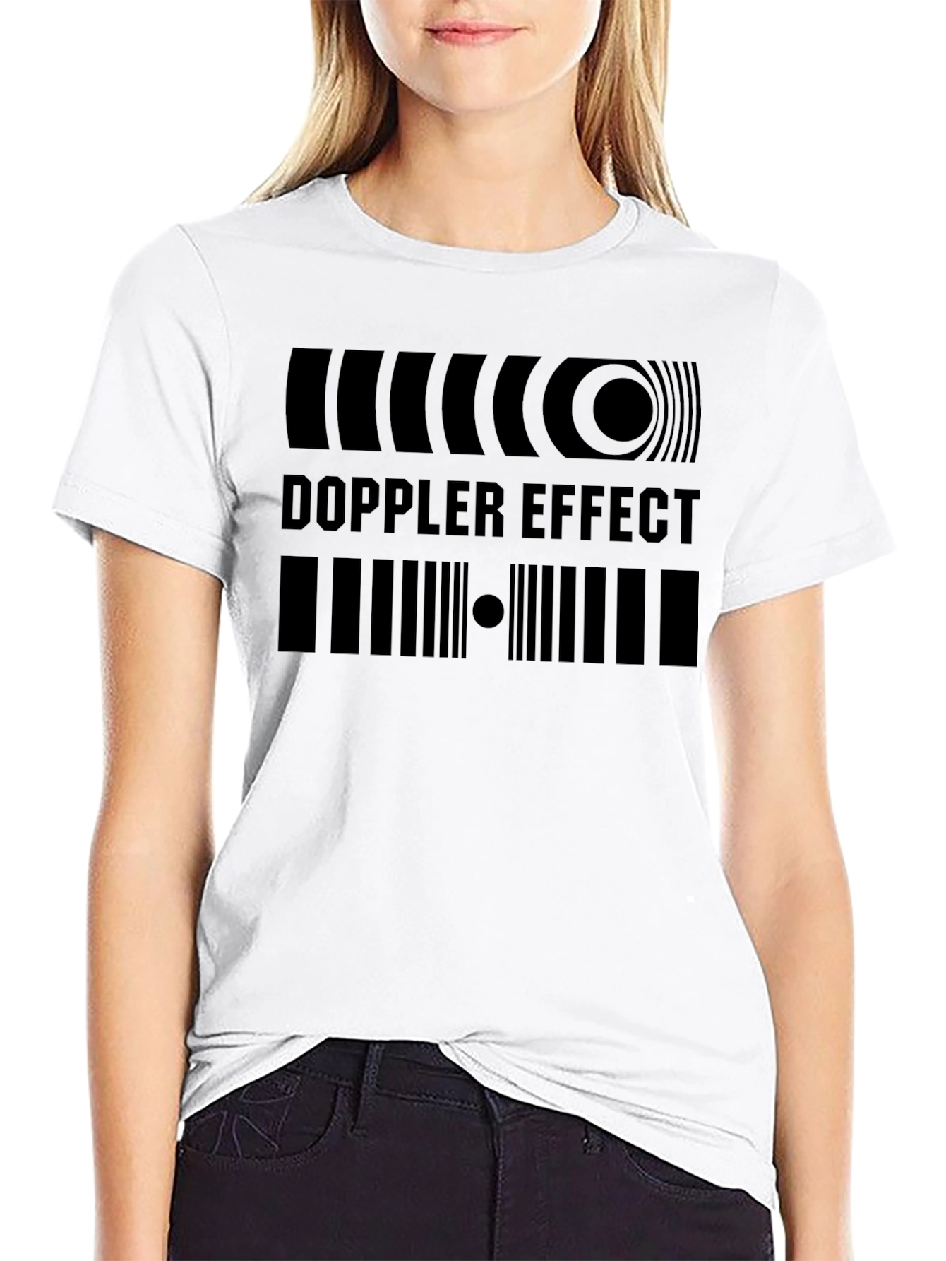 Doppler Effect Graphic Black T-Shirt