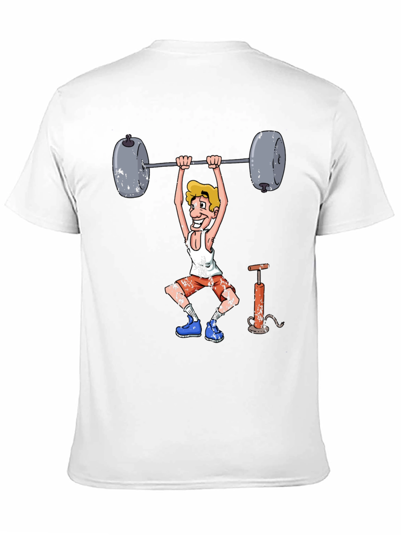 Weightlifter Cartoon Graphic Tee