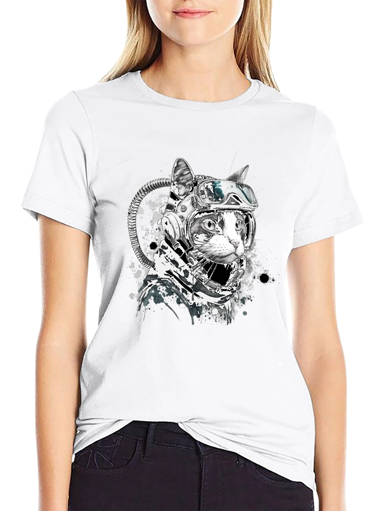 Space Cat T-Shirt - Unique Graphic Tee