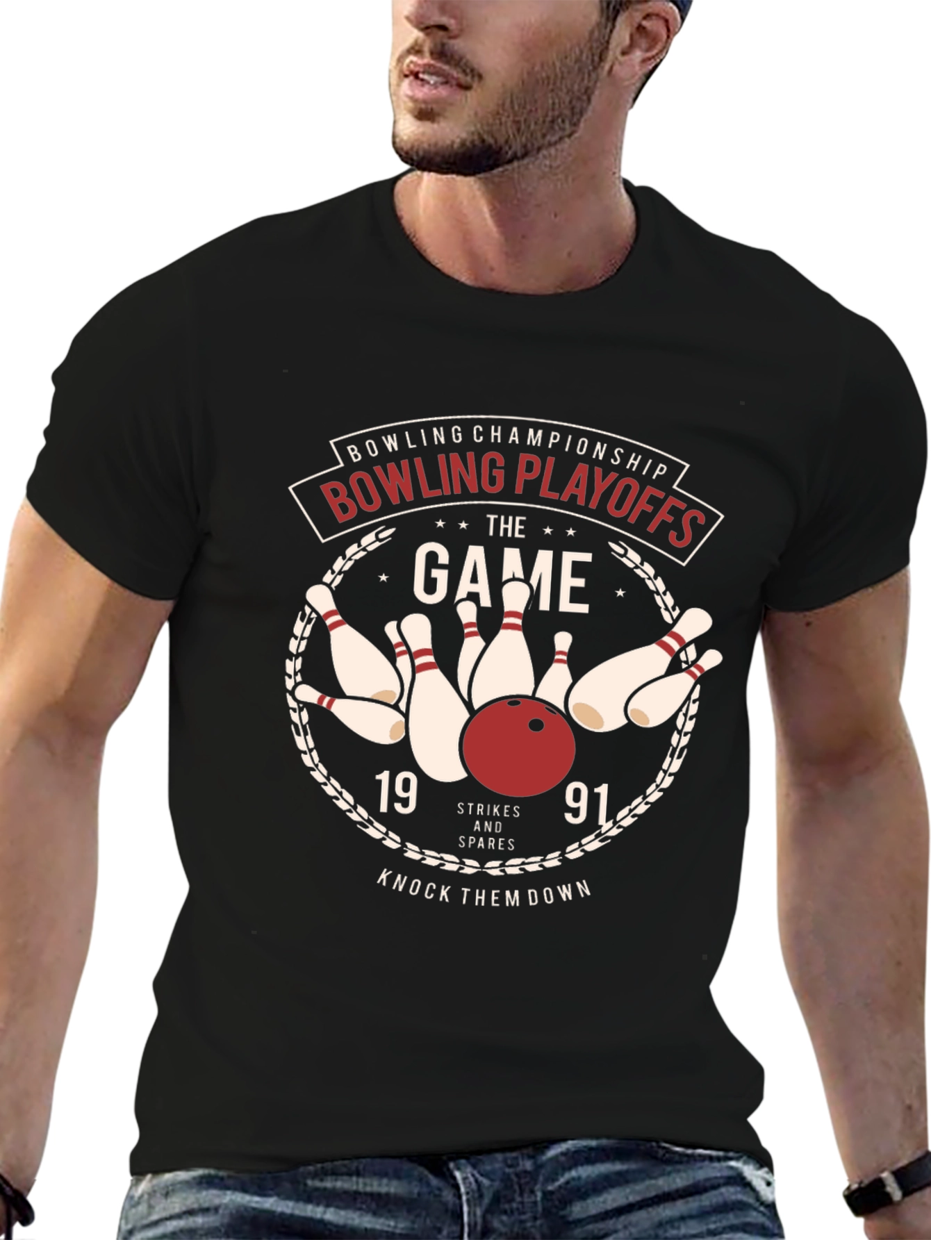 Bowling Playoffs Graphic T-Shirt