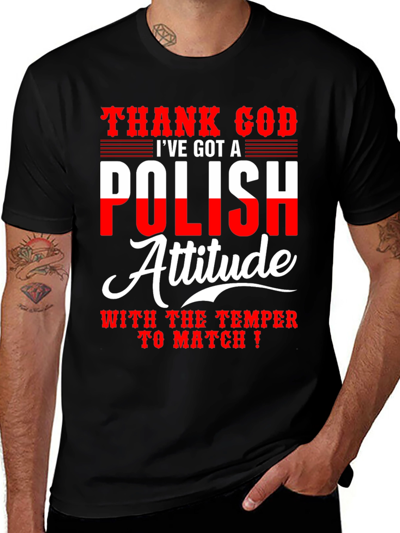 Polish Attitude T-Shirt - Novelty Graphic Tee