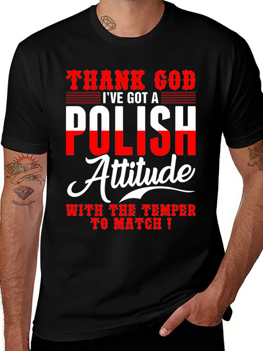 Polish Attitude T-Shirt - Novelty Graphic Tee