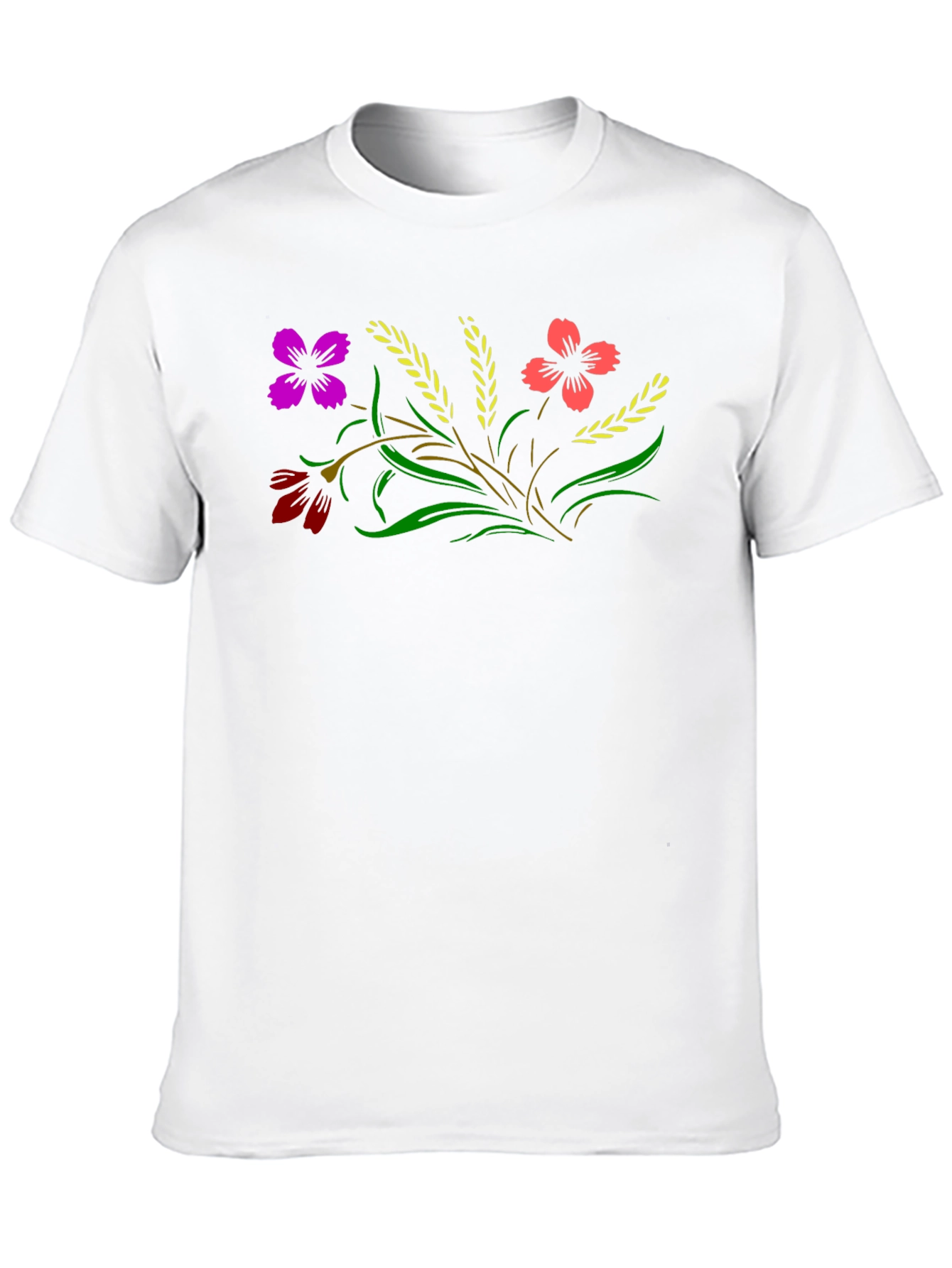 Floral T-Shirt - Black