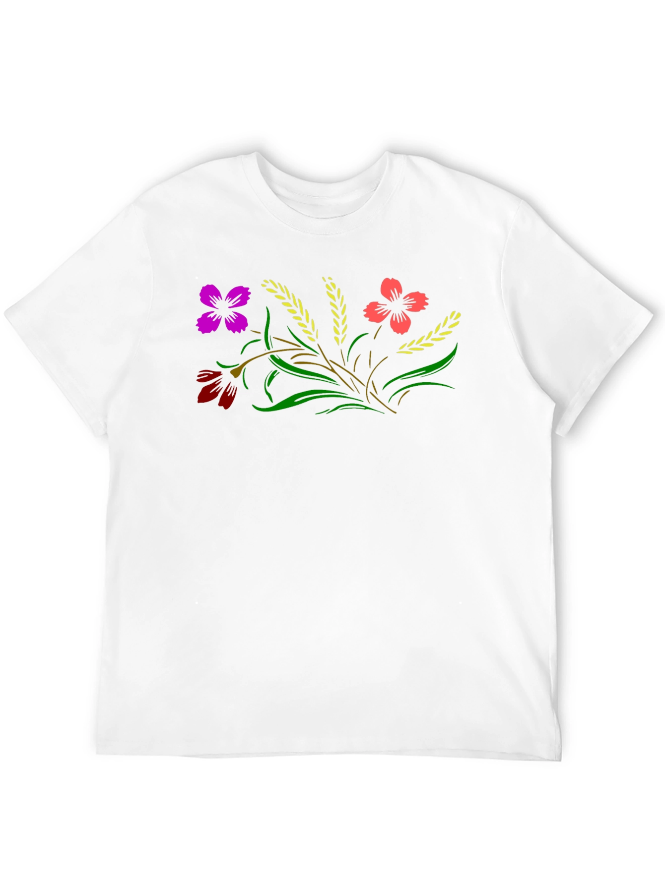 Floral T-Shirt - Black