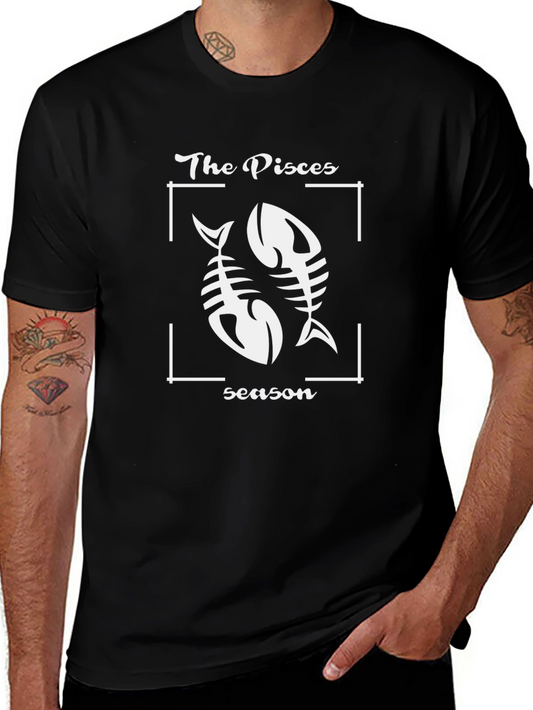 Pisces Season Black Graphic Tee - Unisex
