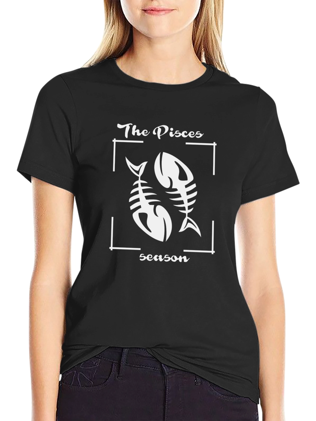 Pisces Season Black Graphic Tee - Unisex