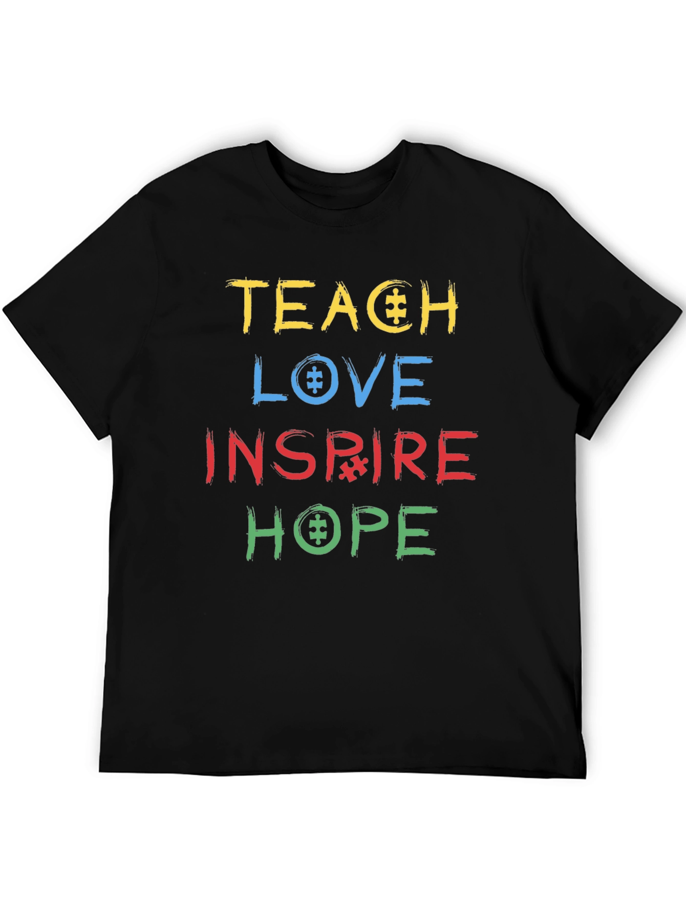 Autism Awareness T-Shirt - Teach Love Inspire Hope