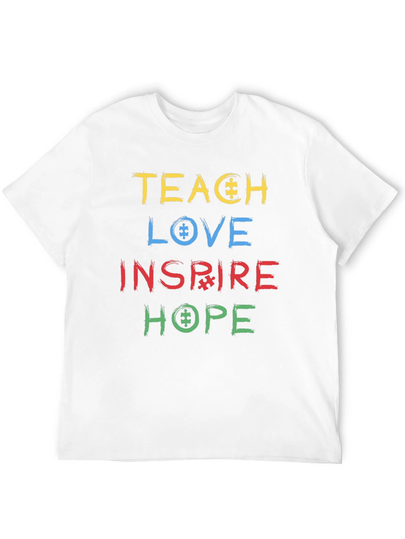 Autism Awareness T-Shirt - Teach Love Inspire Hope