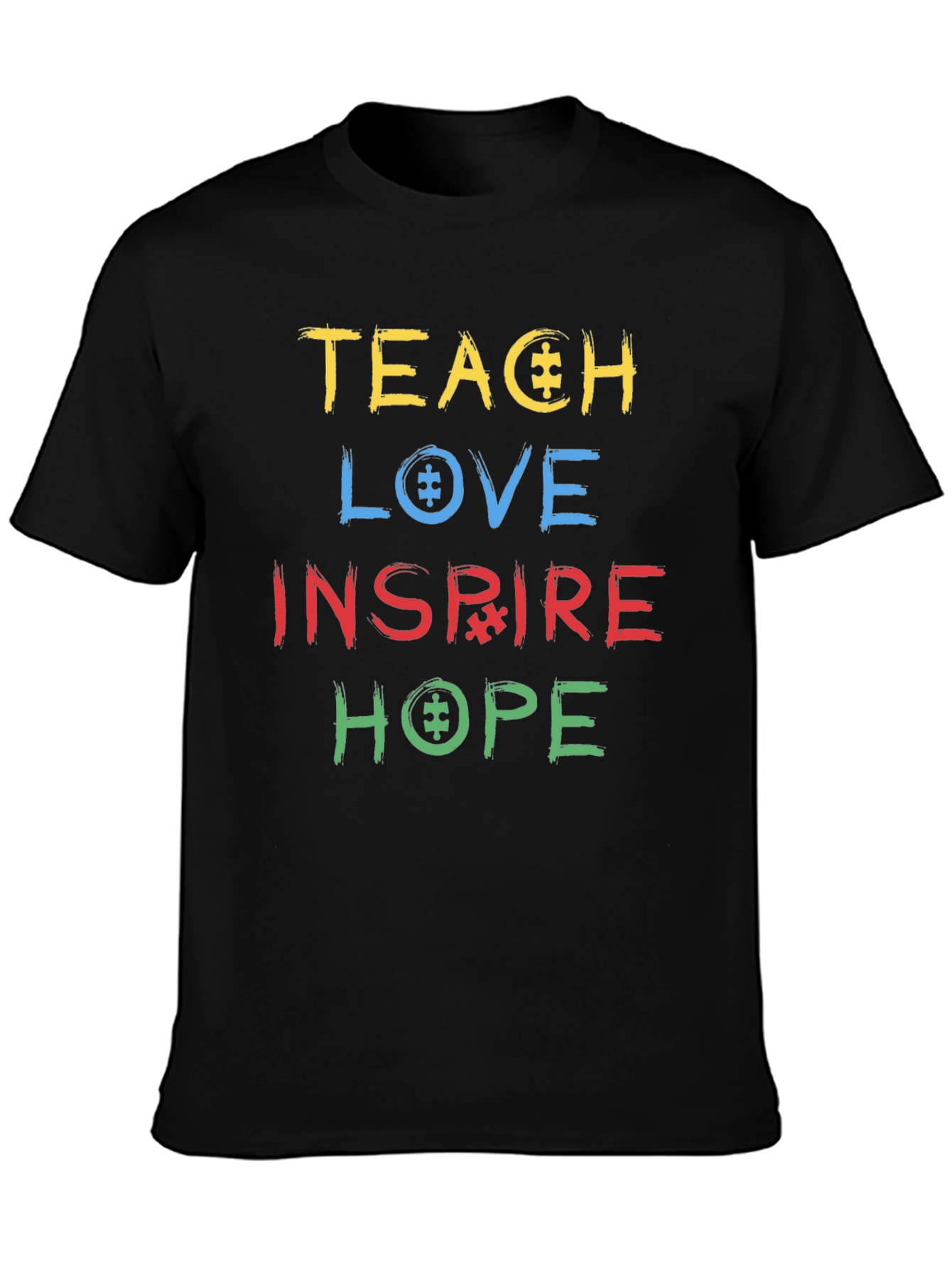 Autism Awareness T-Shirt - Teach Love Inspire Hope