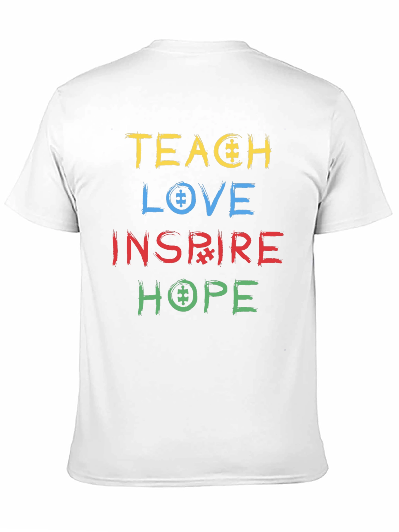 Autism Awareness T-Shirt - Teach Love Inspire Hope