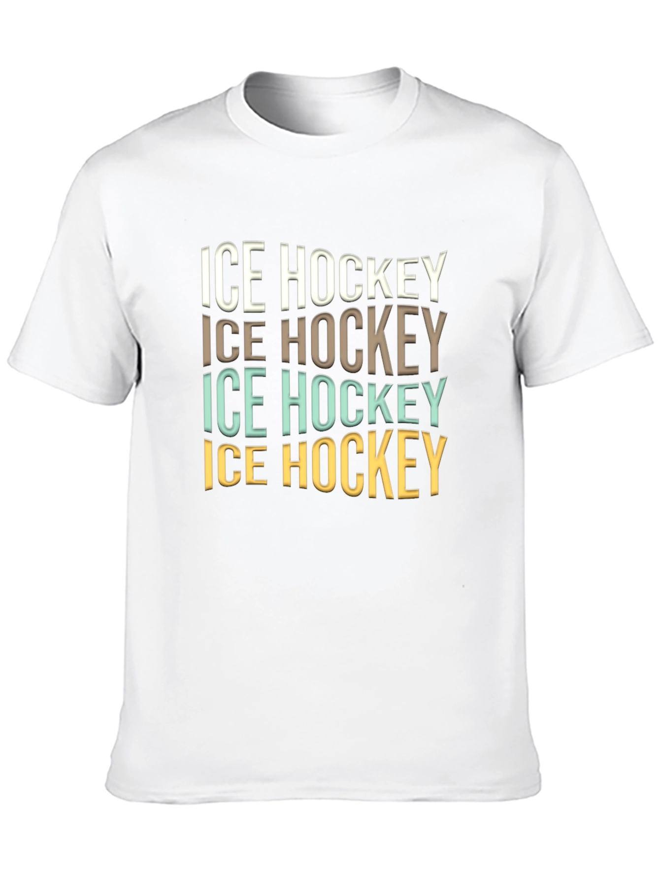 Ice Hockey Graphic Tee - Cool Retro Design