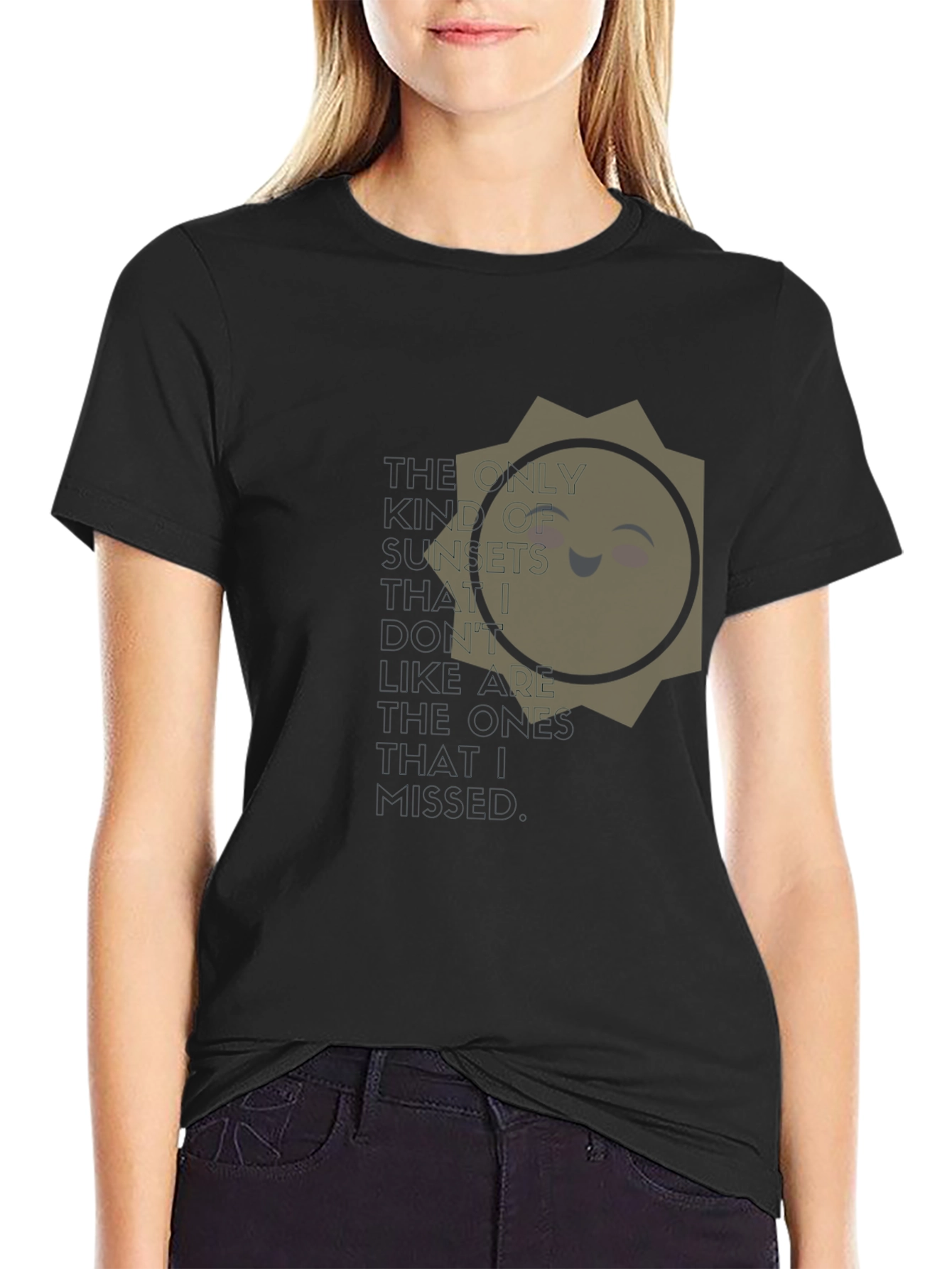 Smiling Sun T-Shirt - Positive Vibes