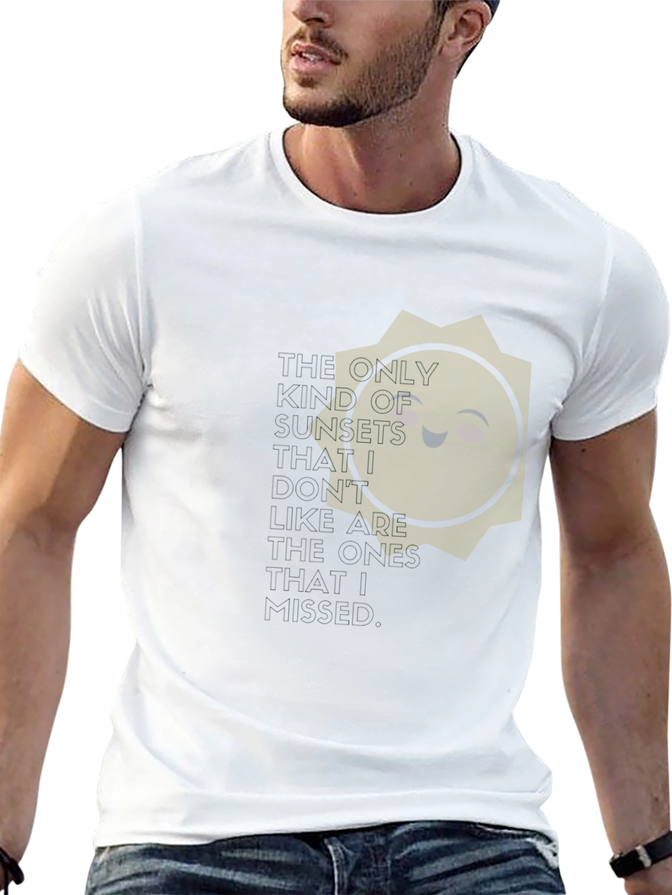 Smiling Sun T-Shirt - Positive Vibes