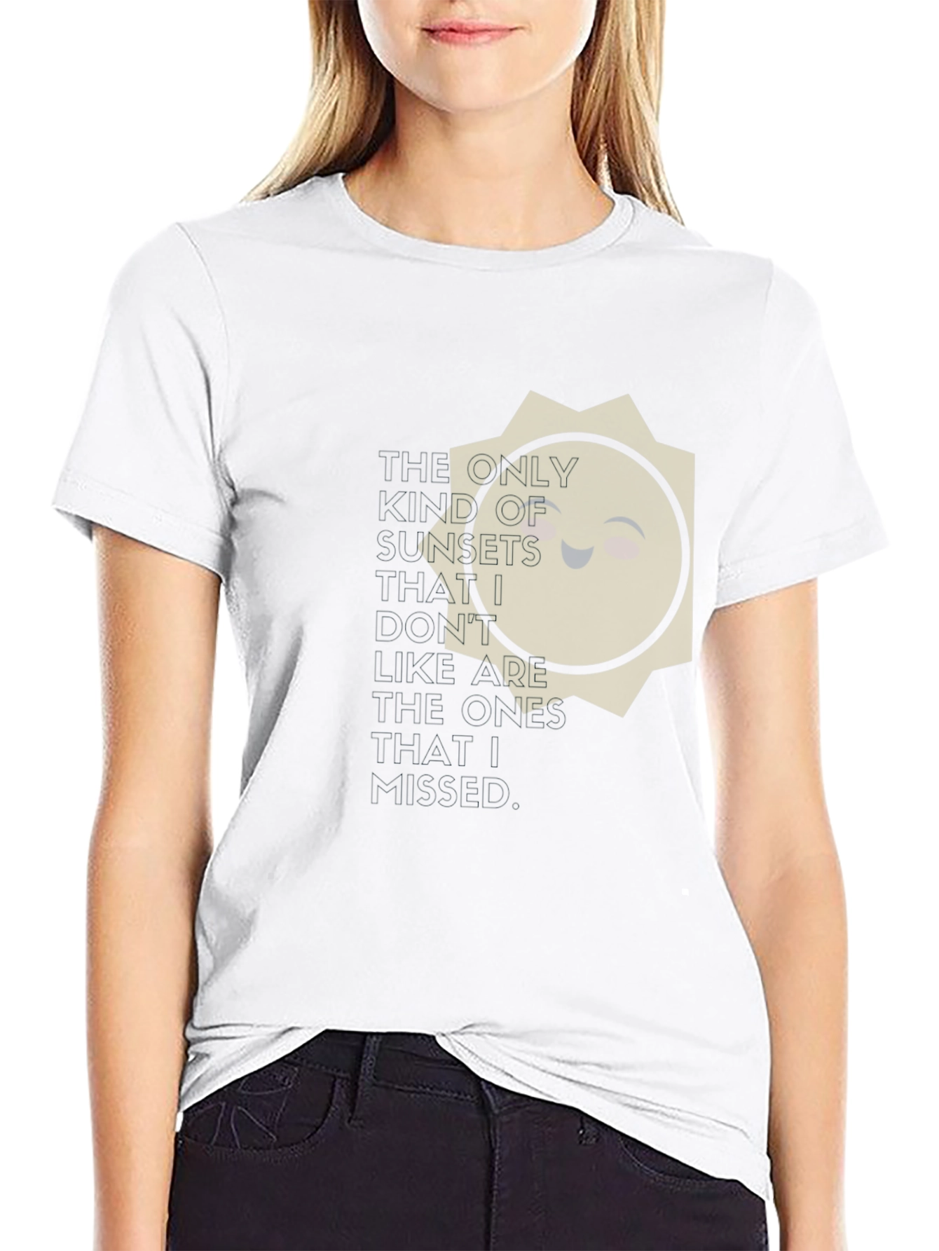 Smiling Sun T-Shirt - Positive Vibes