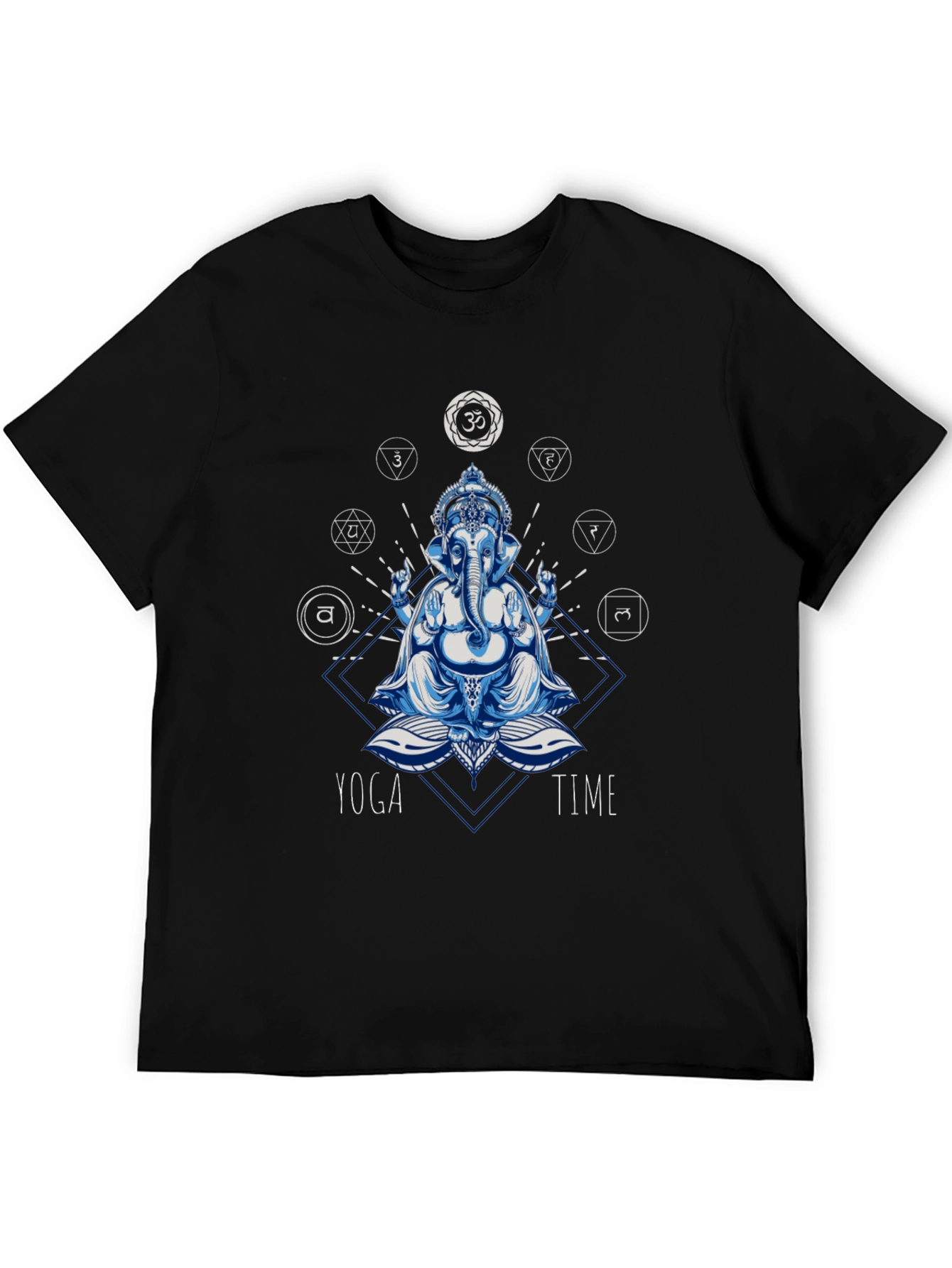 Yoga Time Ganesha Graphic T-Shirt