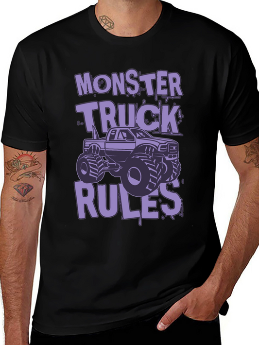 Monster Truck Rules Graphic Tee - Black