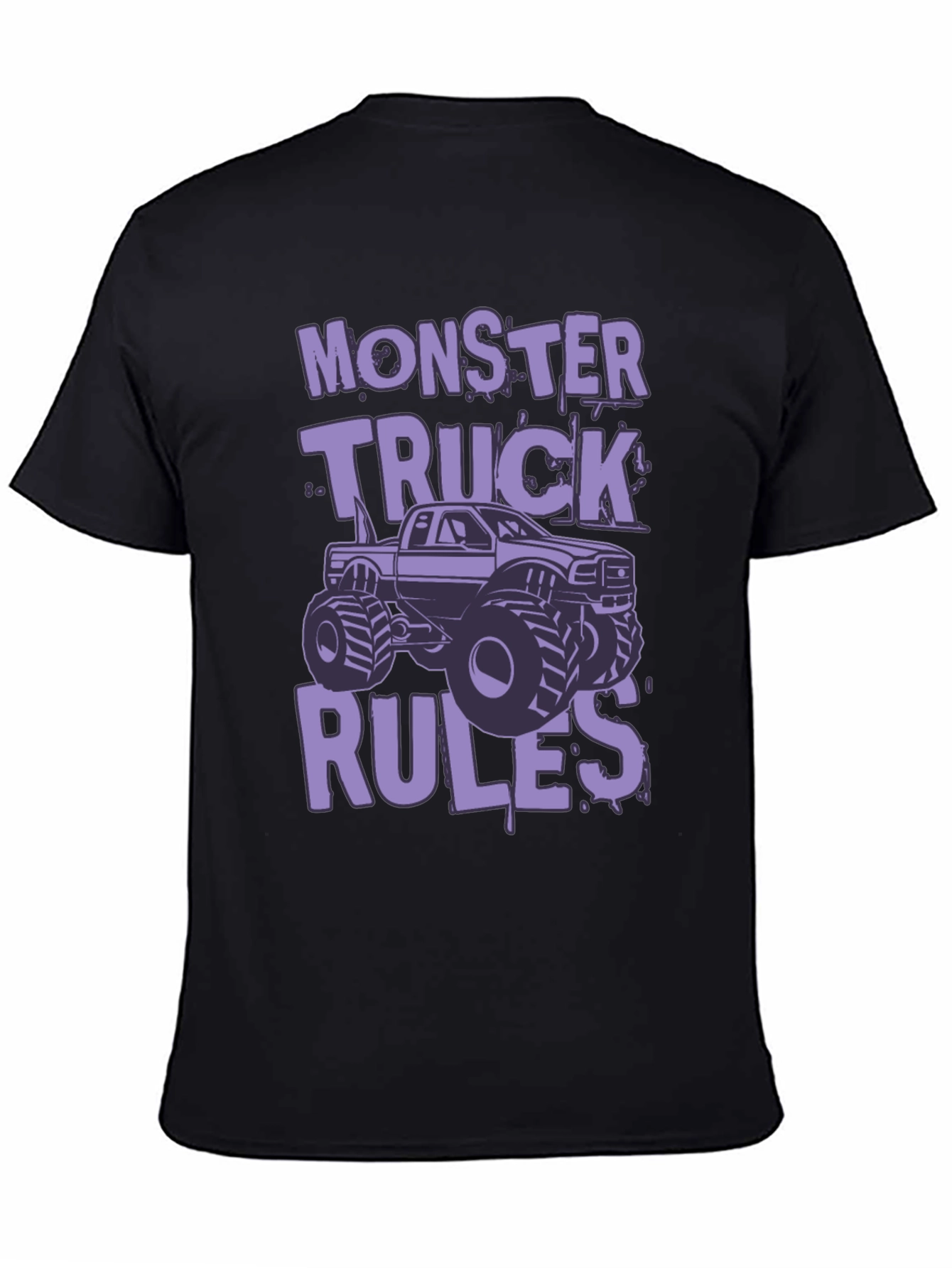 Monster Truck Rules Graphic Tee - Black