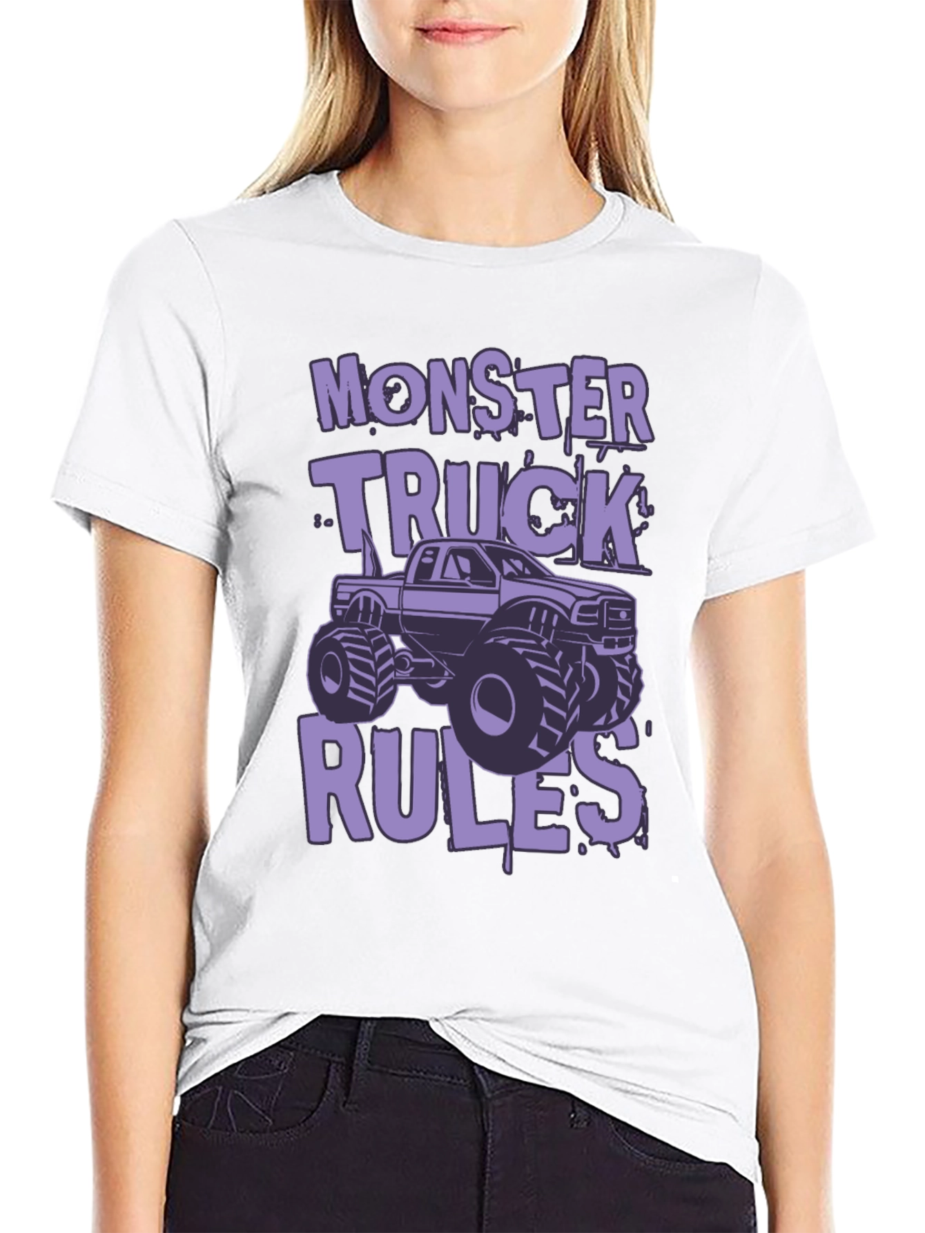 Monster Truck Rules Graphic Tee - Black