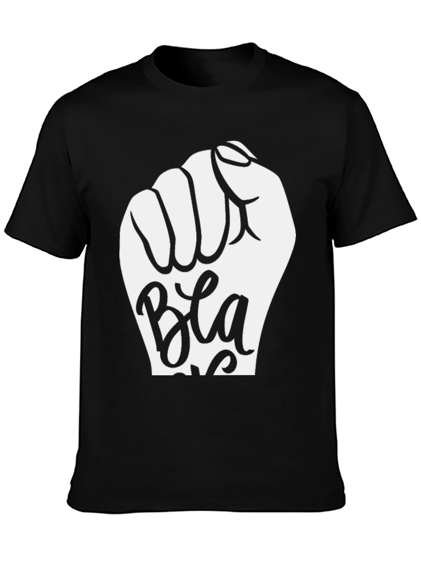 Black Power Fist T-Shirt - Bold Graphic Tee