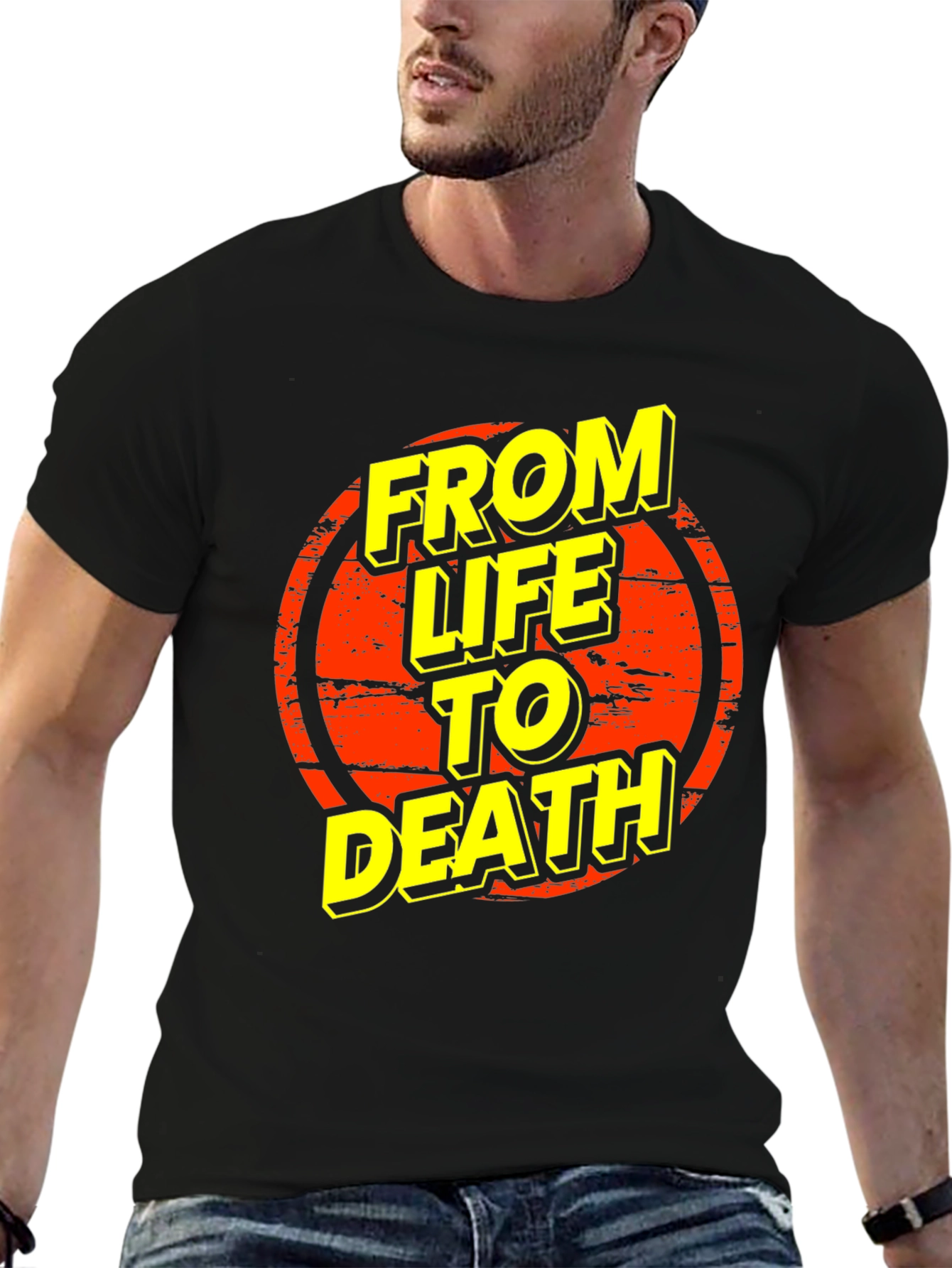 From Life To Death Graphic Tee - Black