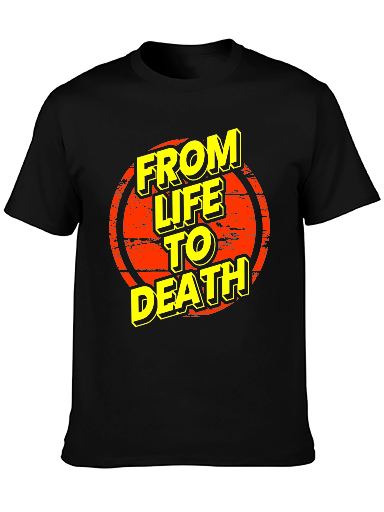 From Life To Death Graphic Tee - Black