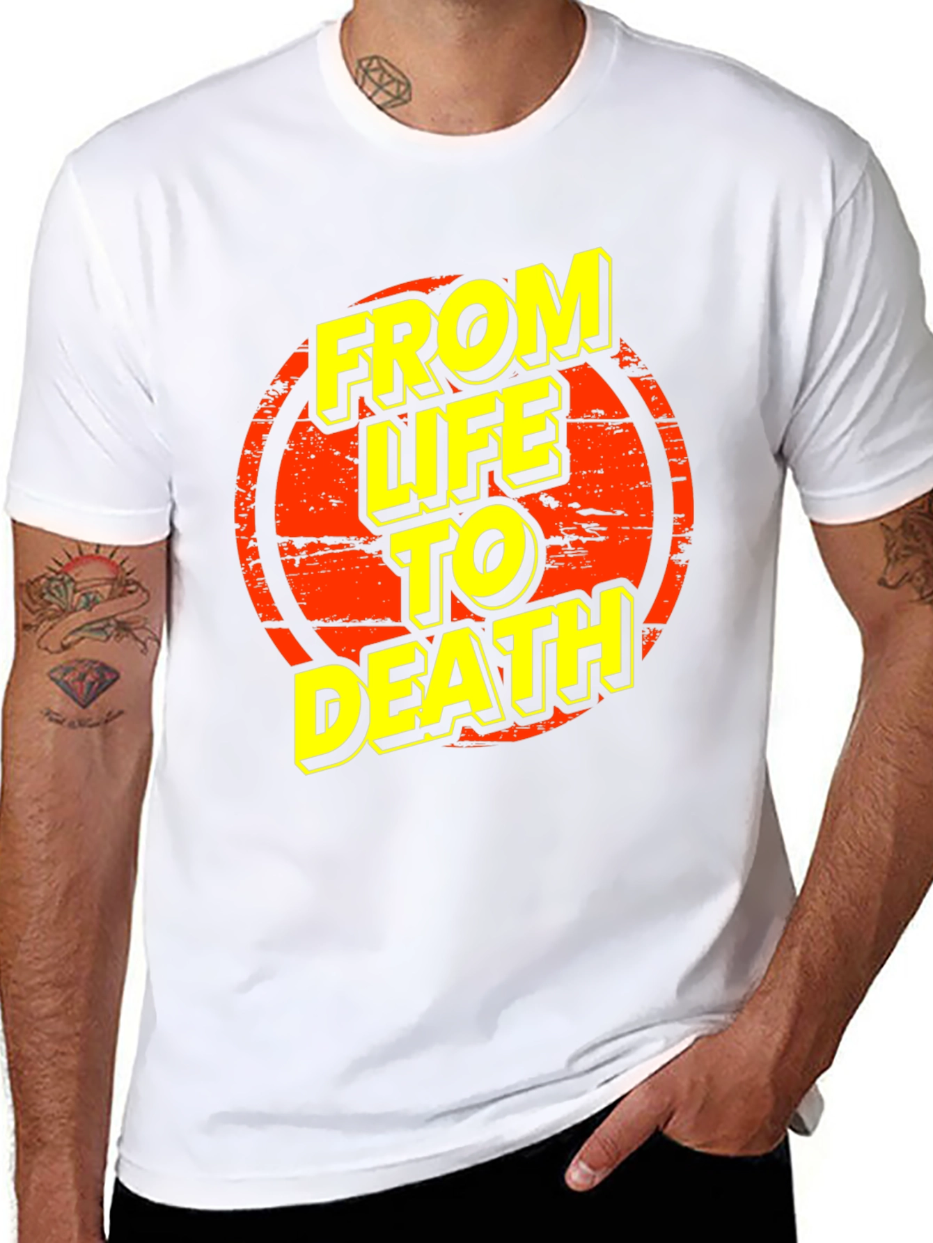 From Life To Death Graphic Tee - Black