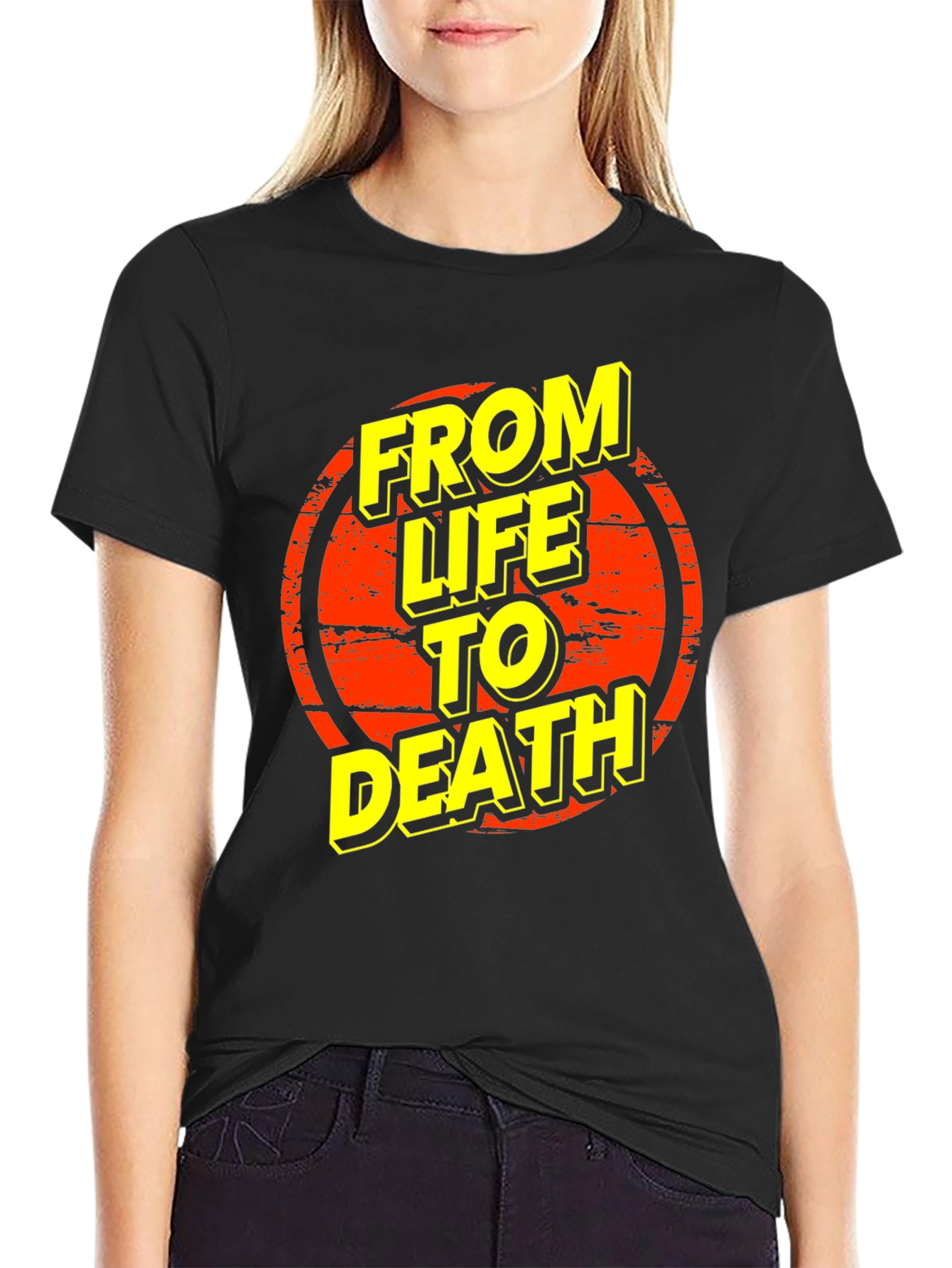From Life To Death Graphic Tee - Black