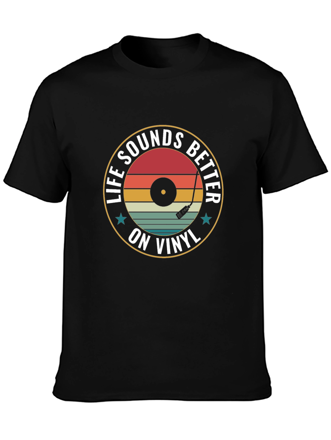 Life Sounds Better on Vinyl Graphic T-Shirt