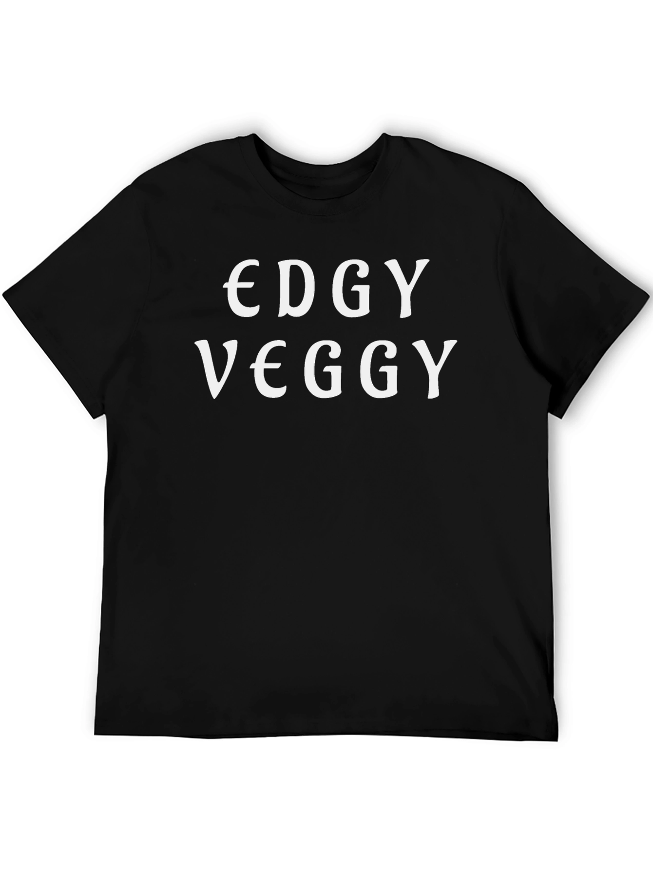 Edgy Veggy Graphic Tee -  Vegan Humor T-Shirt