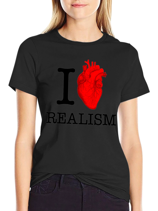 I Heart Realism Graphic T-Shirt - Bold Design